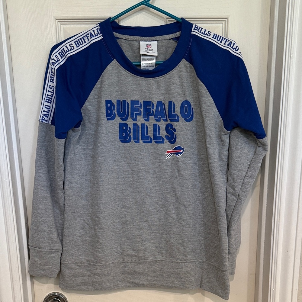 Buffalo Bills Kids Long Sleeve Shirt - Blue and Gray